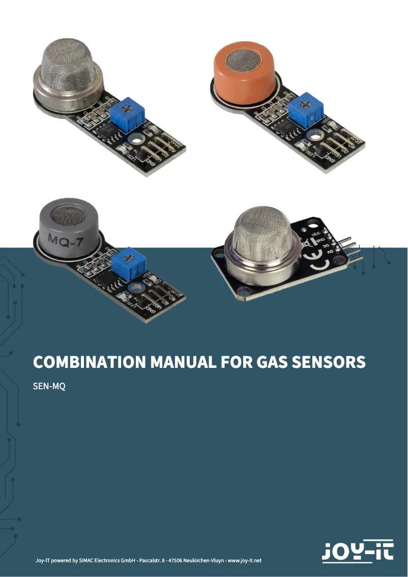 First page image of the manual for SEN-MQ4