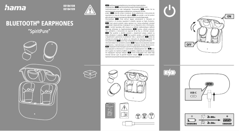 Page 1 de la notice Guide de démarrage rapide Hama Spirit Pure