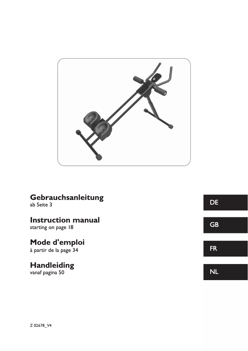 First page image of the manual for 02678