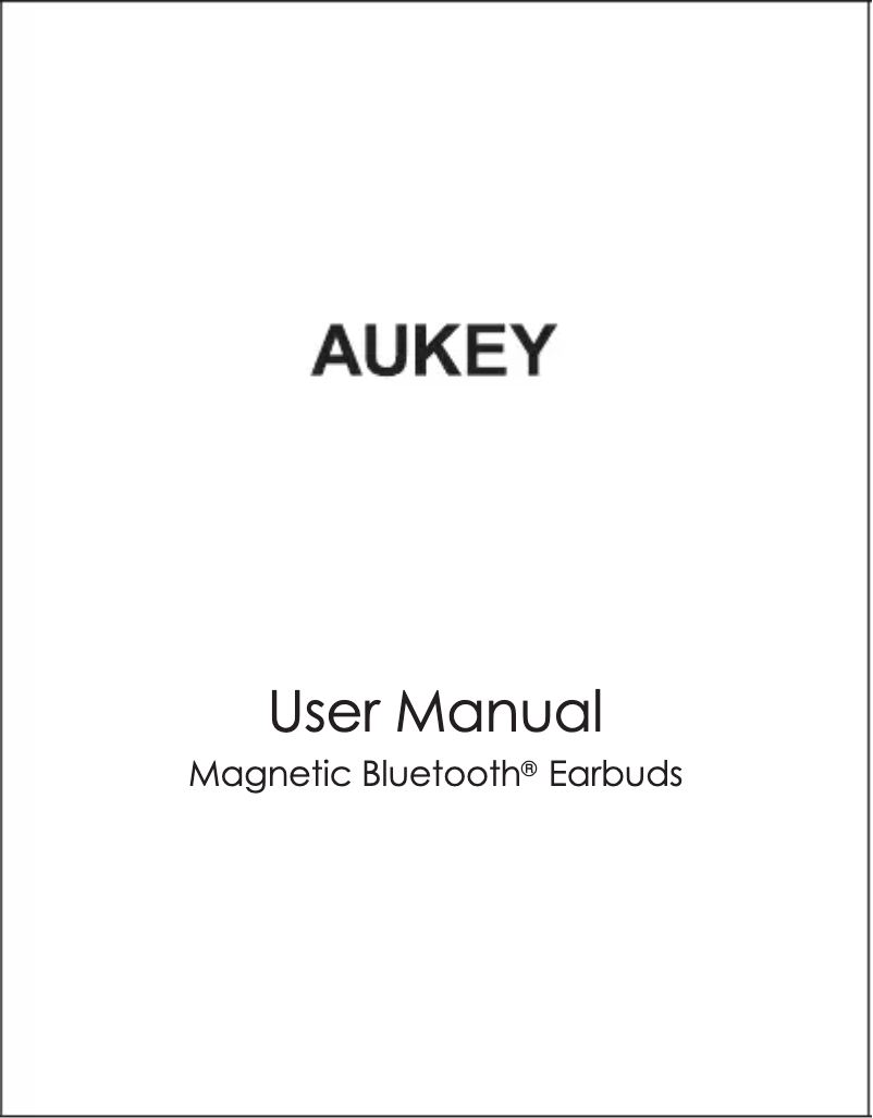 Page 1 de la notice Manuel utilisateur Aukey EP-B60