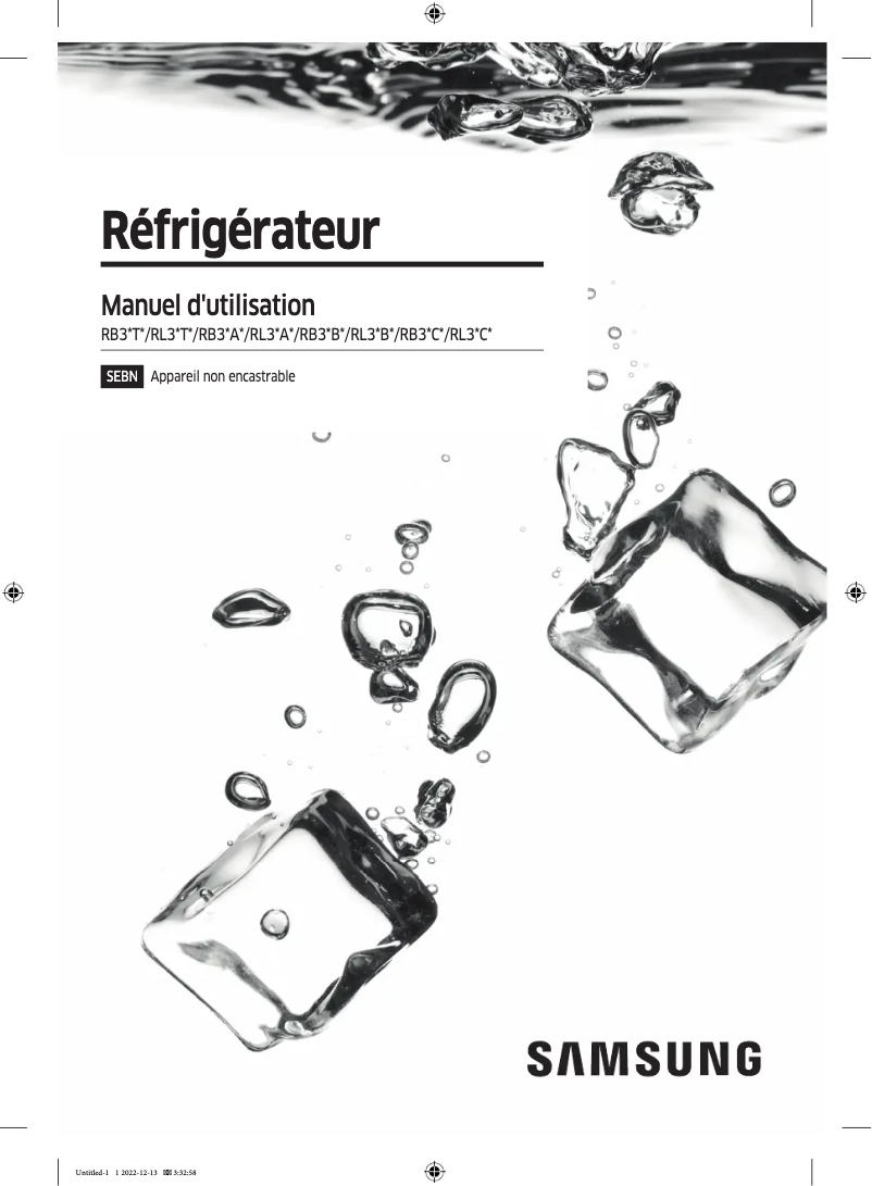 First page image of the manual for RL34T672DS9