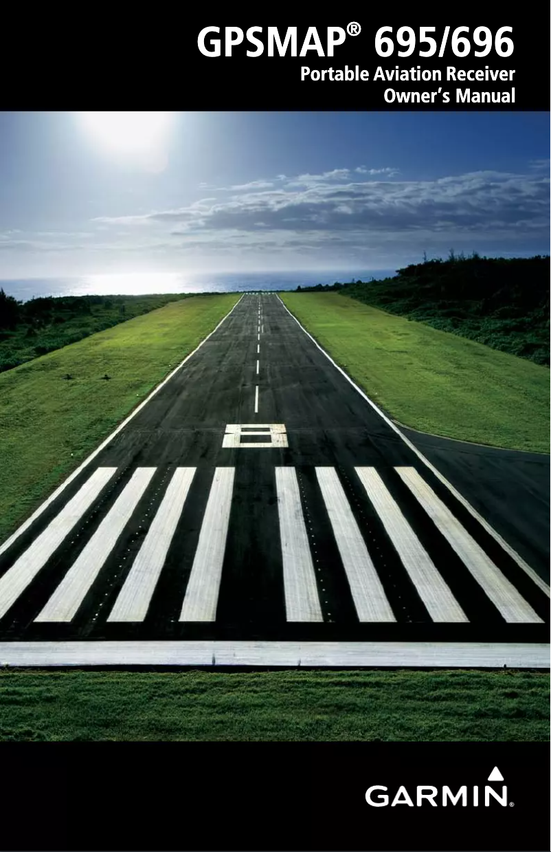 Page 1 of the manual User Manual Garmin GPSMAP 695