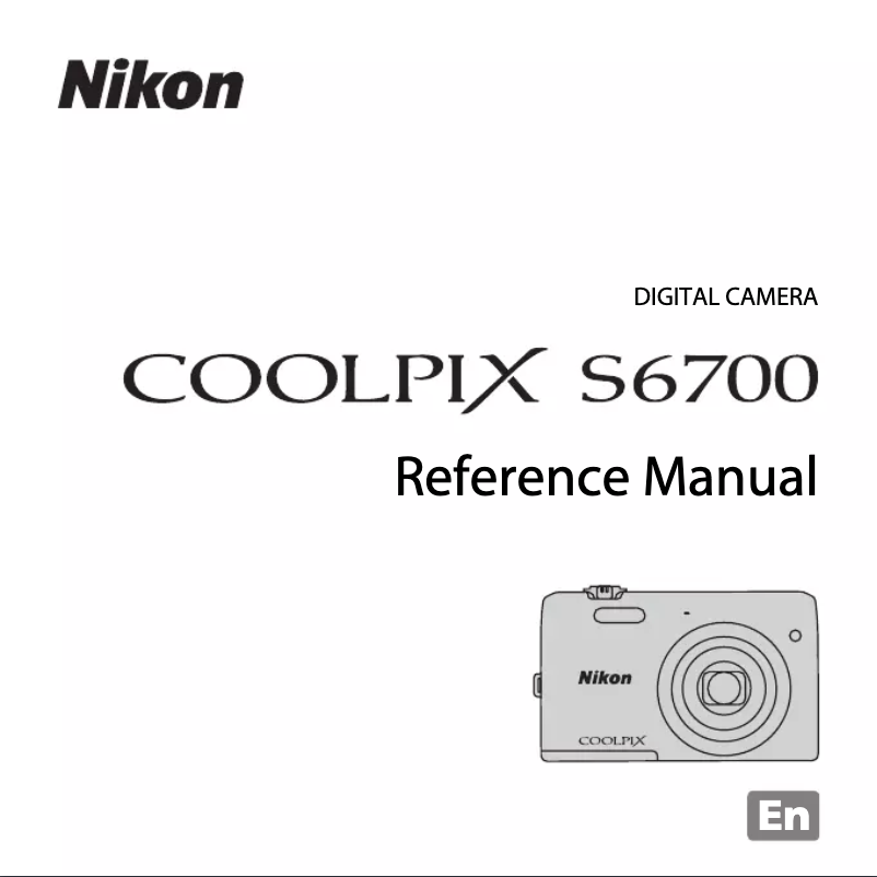 First page image of the manual for Coolpix S6700