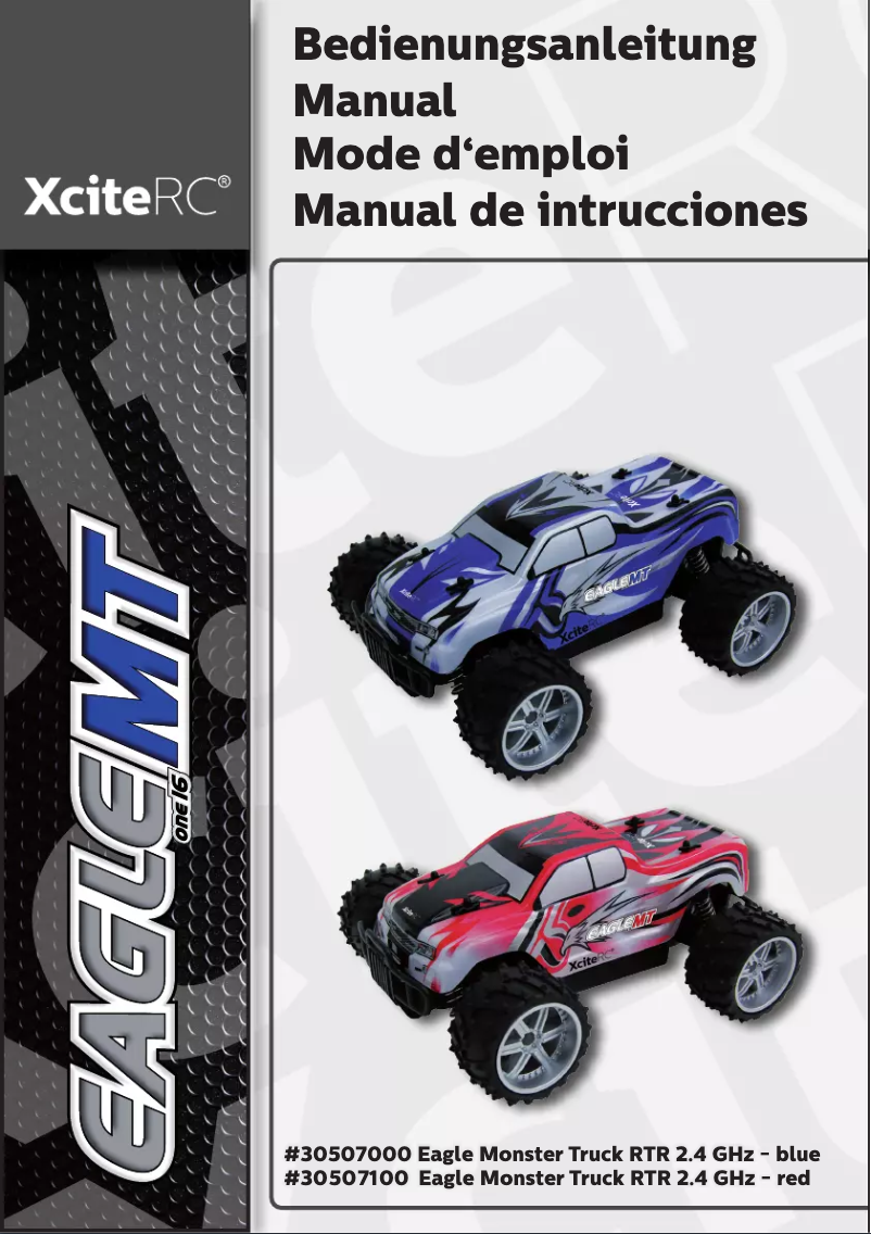 First page image of the manual for Eagle Monster Truck M