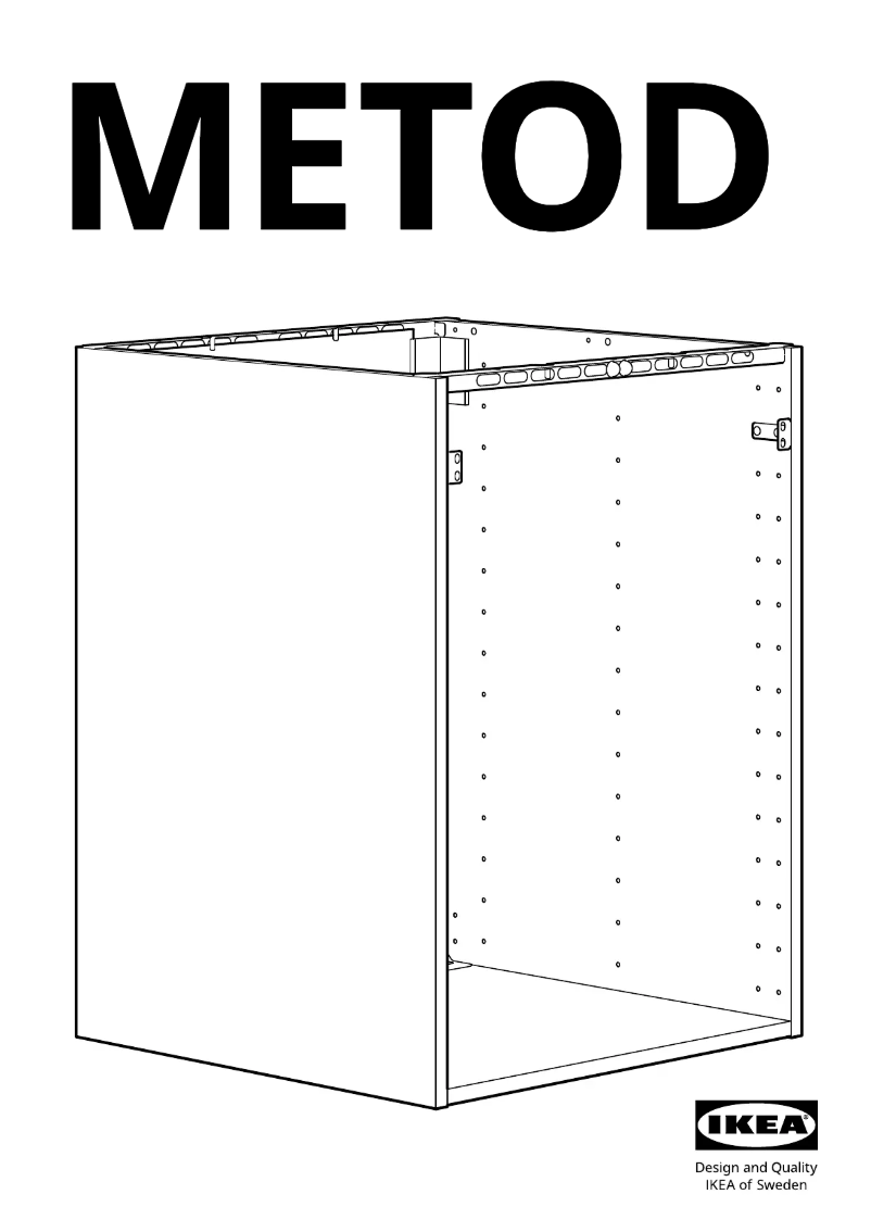 Page 1 of the manual User Manual Ikea METOD 504.305.97