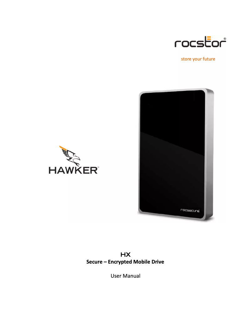 First page image of the manual for Hawker HX