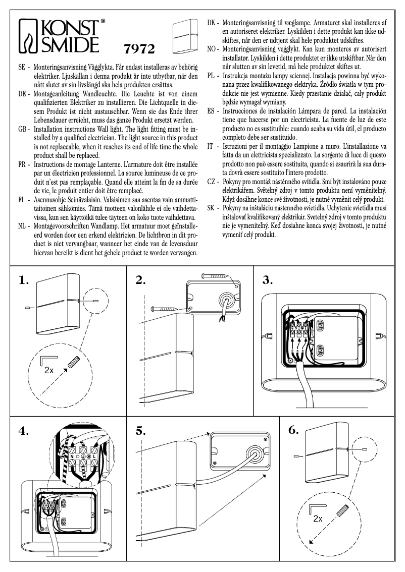 First page image of the manual for Chieri