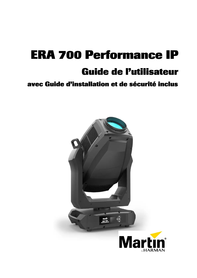 First page image of the manual for ERA 700 Performance IP