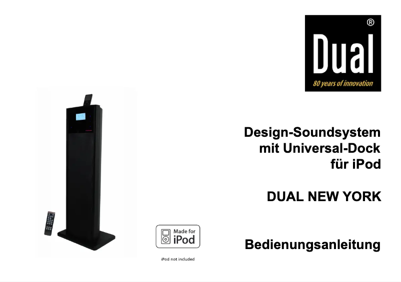 First page image of the manual for New York