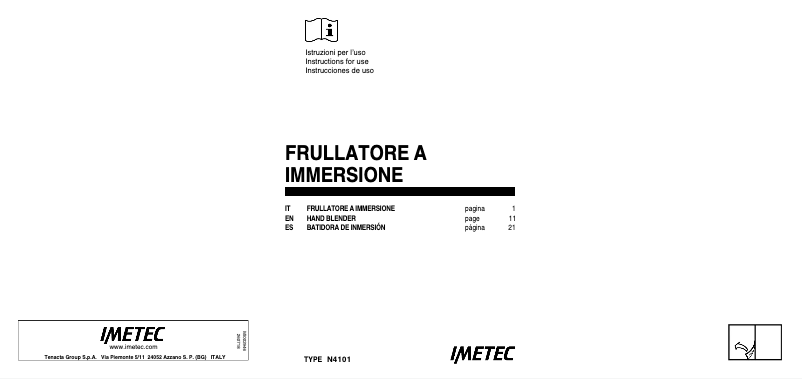 First page image of the manual for HB5 2500