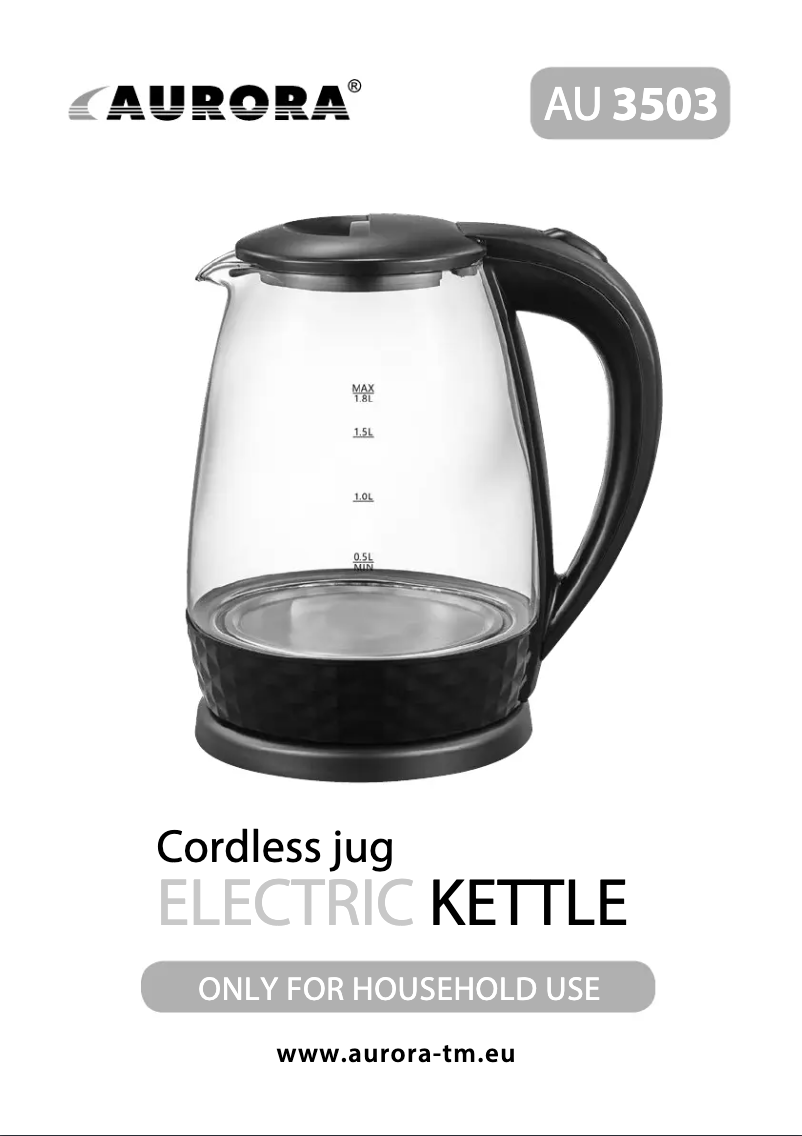 First page image of the manual for AU3503