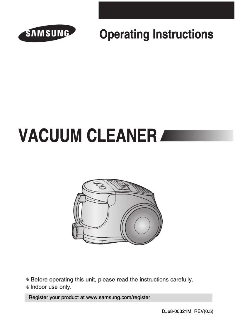 Page 1 of the manual User Manual Samsung SC8481