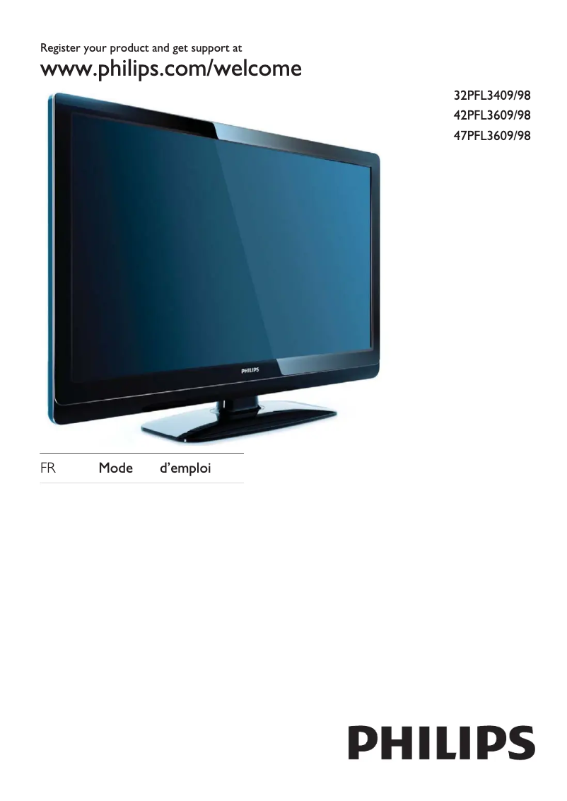 First page image of the manual for 32PFL3409