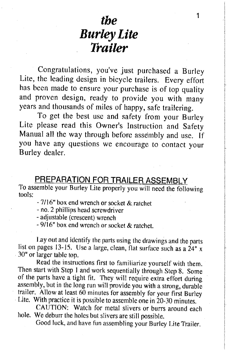 First page image of the manual for Lite