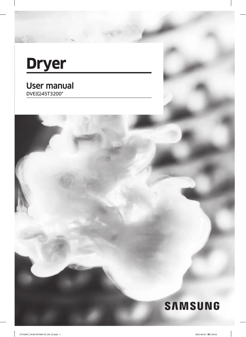 First page image of the manual for DVG45T3200W