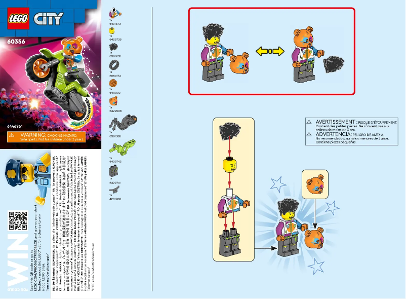 Page 1 of the manual Visual Instructions Lego City 60356