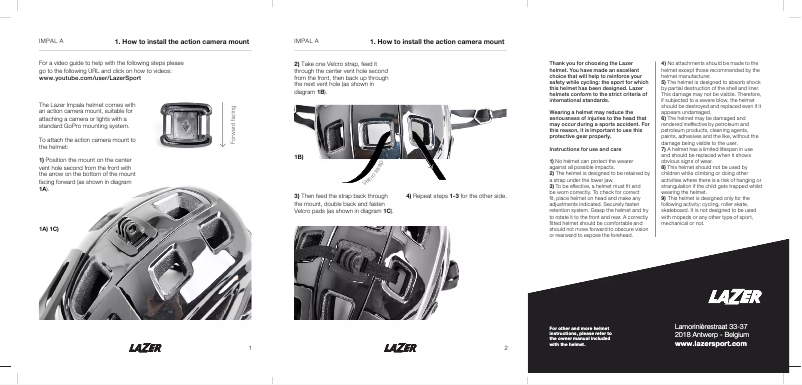 First page image of the manual for Impala