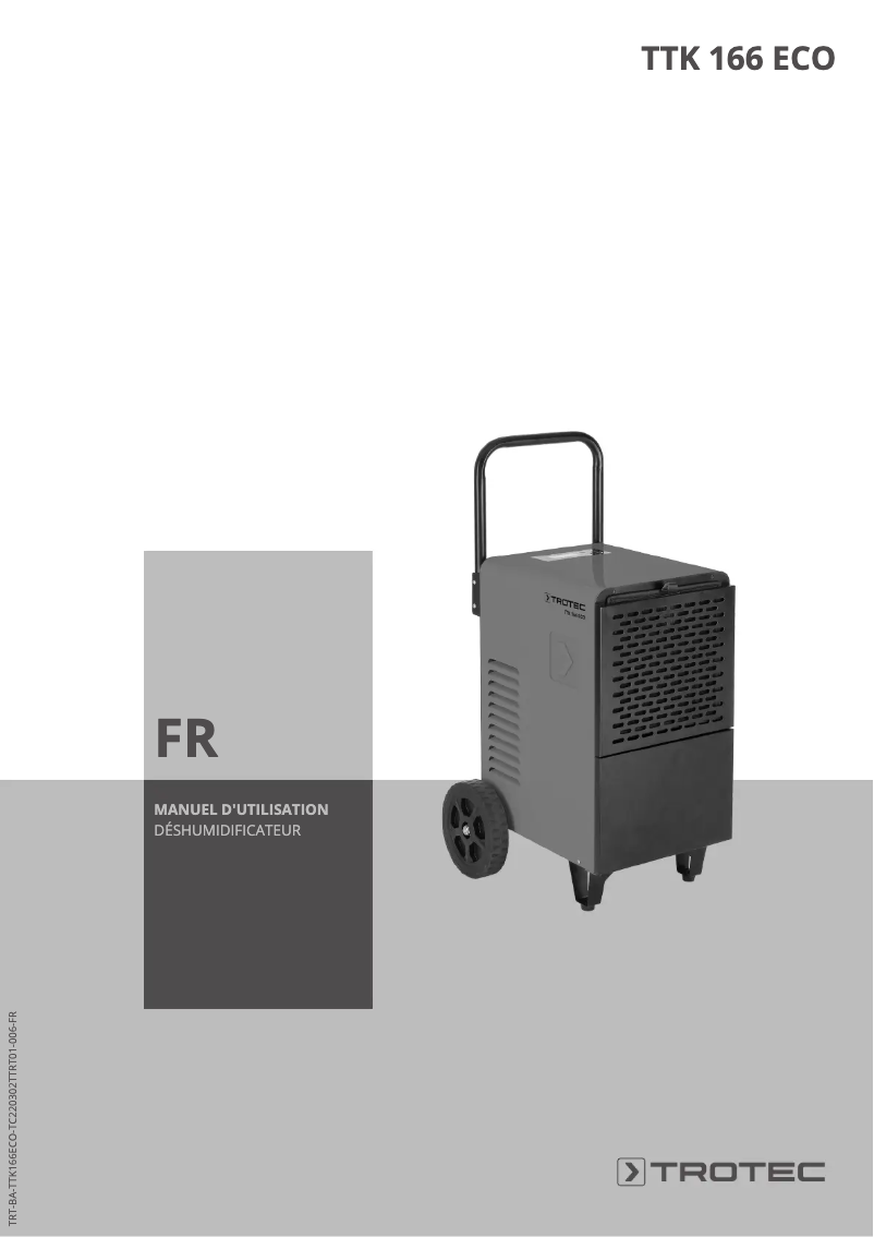 First page image of the manual for TTK 166 ECO