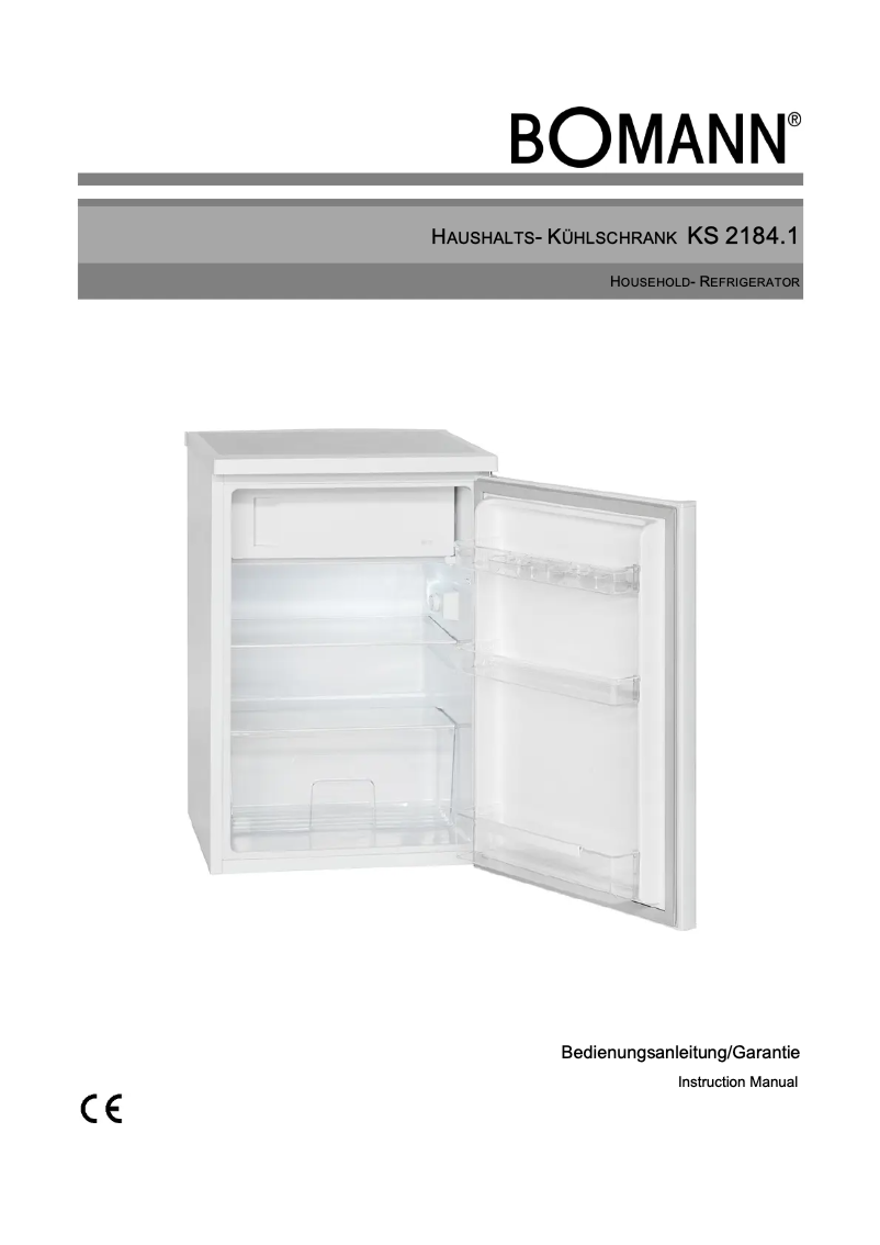 First page image of the manual for KS 2184.1