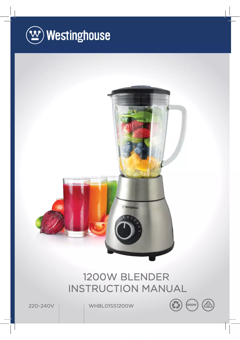 First page image of the manual for WHBL01SS