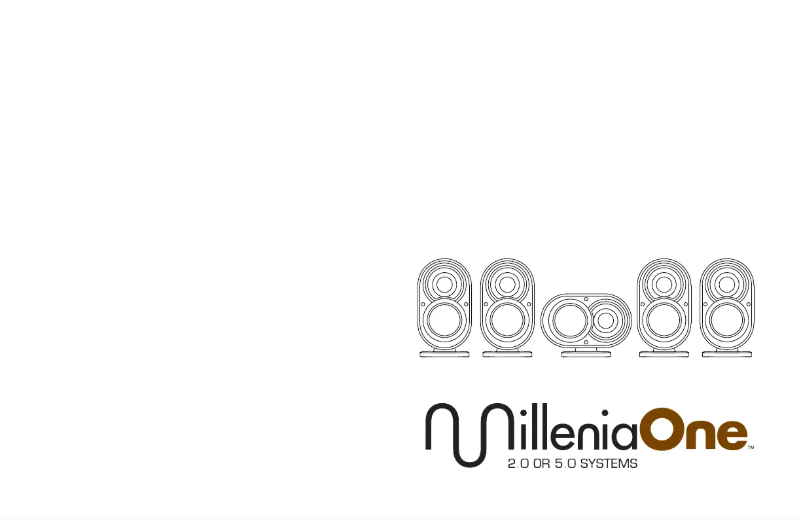 Page 1 of the manual User Manual Paradigm MilleniaOne 5.0 System