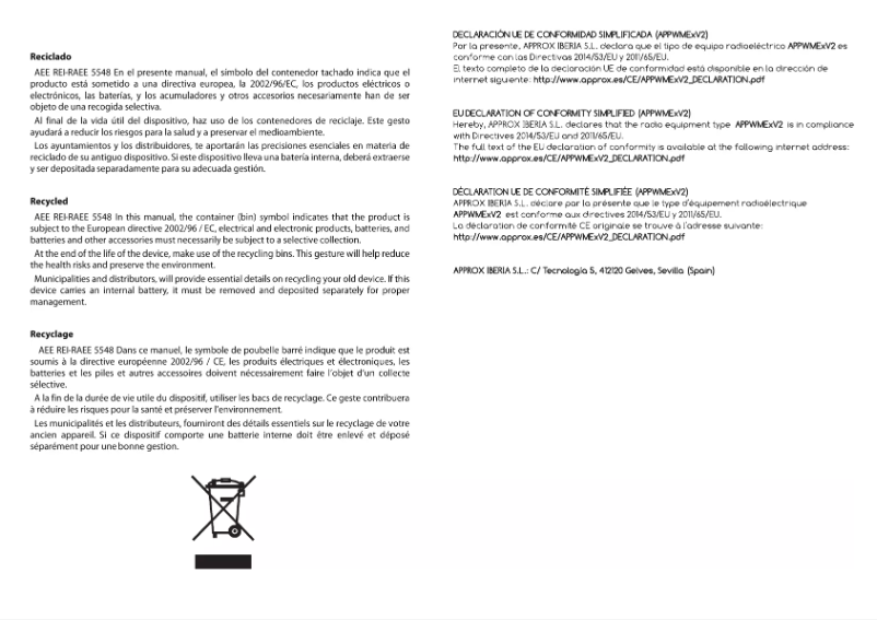 First page image of the manual for APPWMEBV2