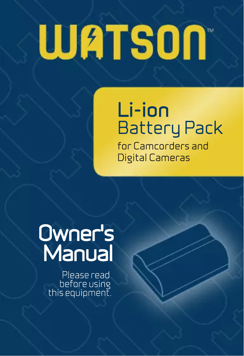 First page image of the manual for BP-718