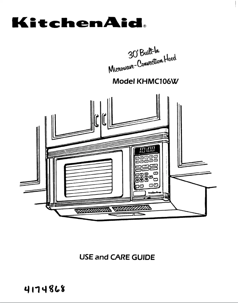 Page 1 of the manual User Manual KitchenAid KHMC106WAL0
