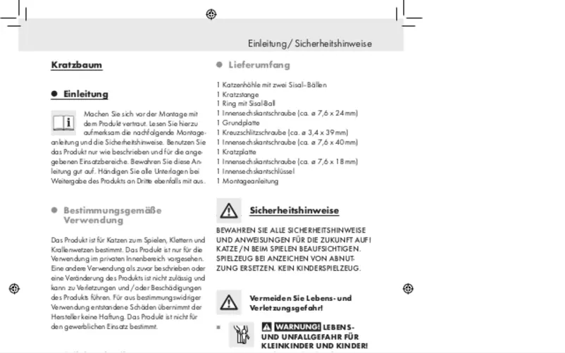 First page image of the manual for IAN 63804