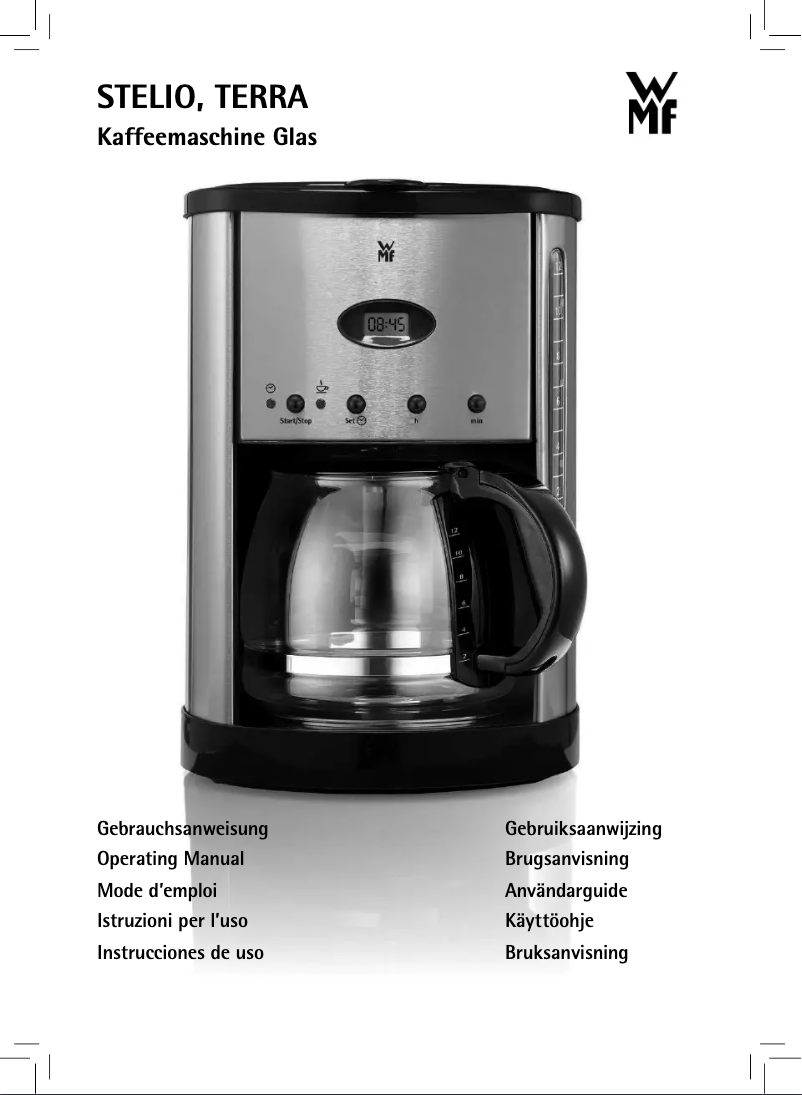 First page image of the manual for Stelio Glas