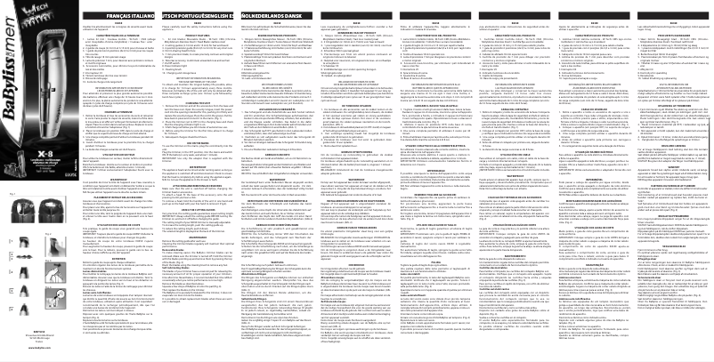 First page image of the manual for X-8 E835E