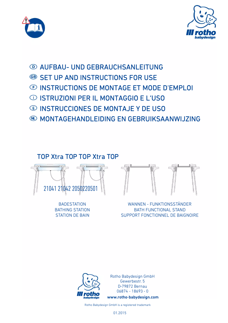 Page 1 of the manual User Manual Rotho Top 20502