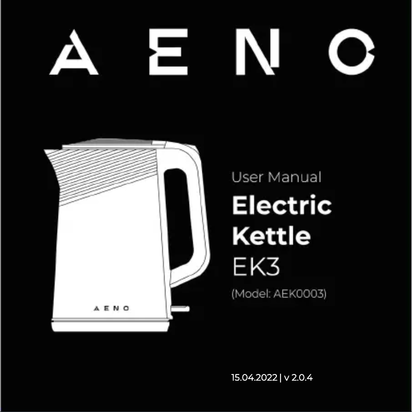 First page image of the manual for EK3