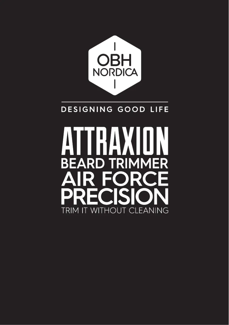 Page 1 of the manual User Manual OBH Nordica Attraxion Air Force Precision HH4801N0