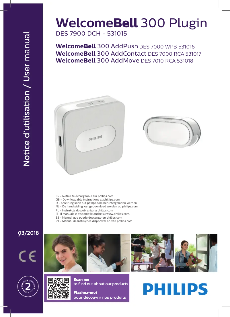 First page image of the manual for Welcomebell 300 Addmove