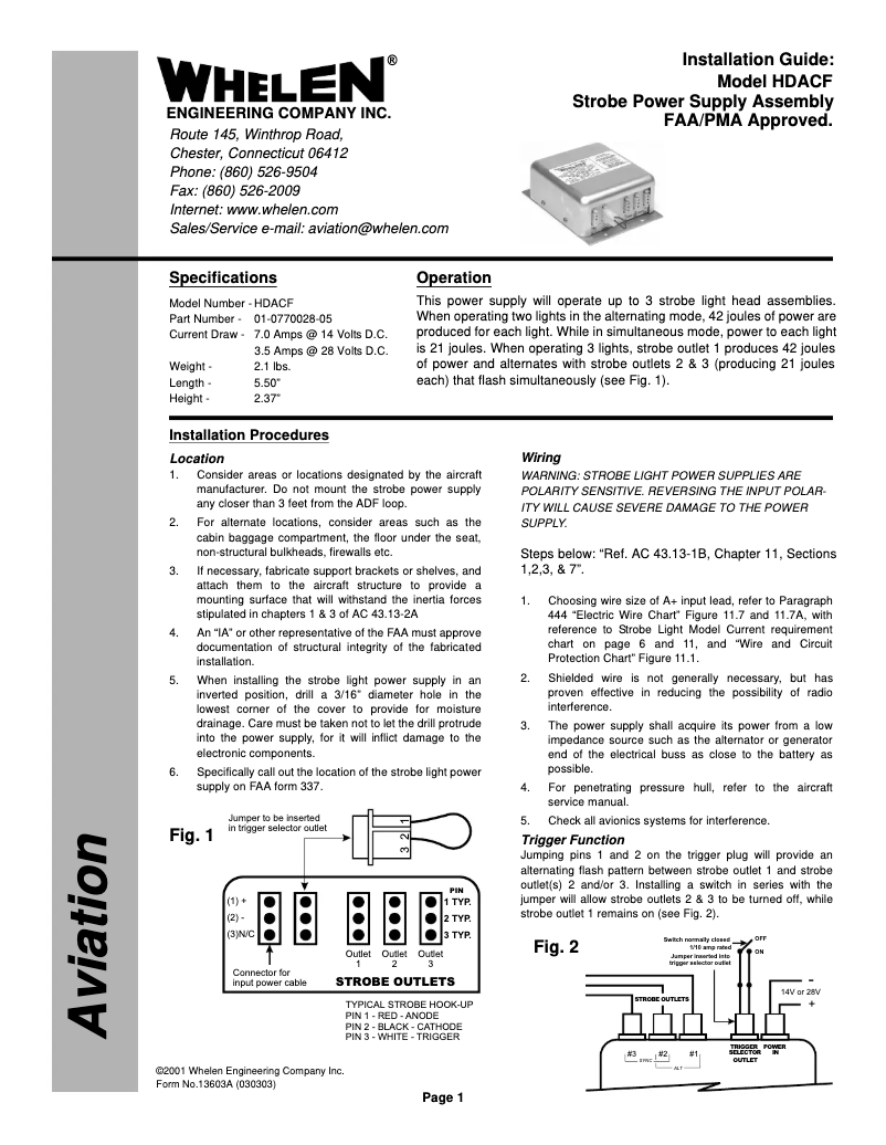 First page image of the manual for HDACF