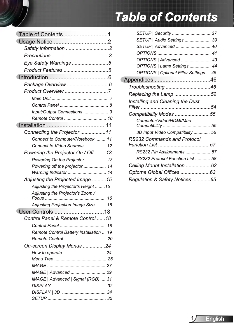 First page image of the manual for DS340E