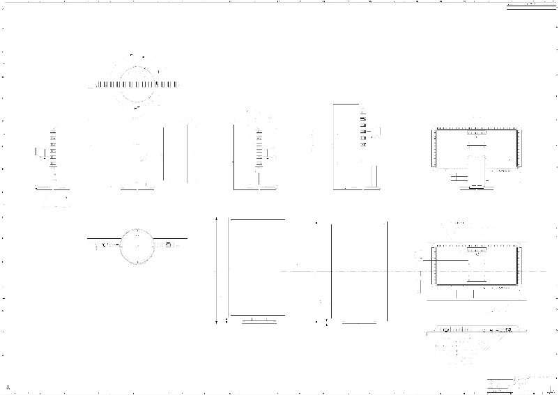 Page 1 of the manual Technical Drawing NEC MultiSync EA275UHD