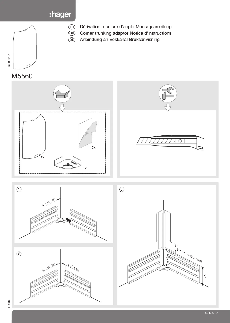 First page image of the manual for SL2008081D1
