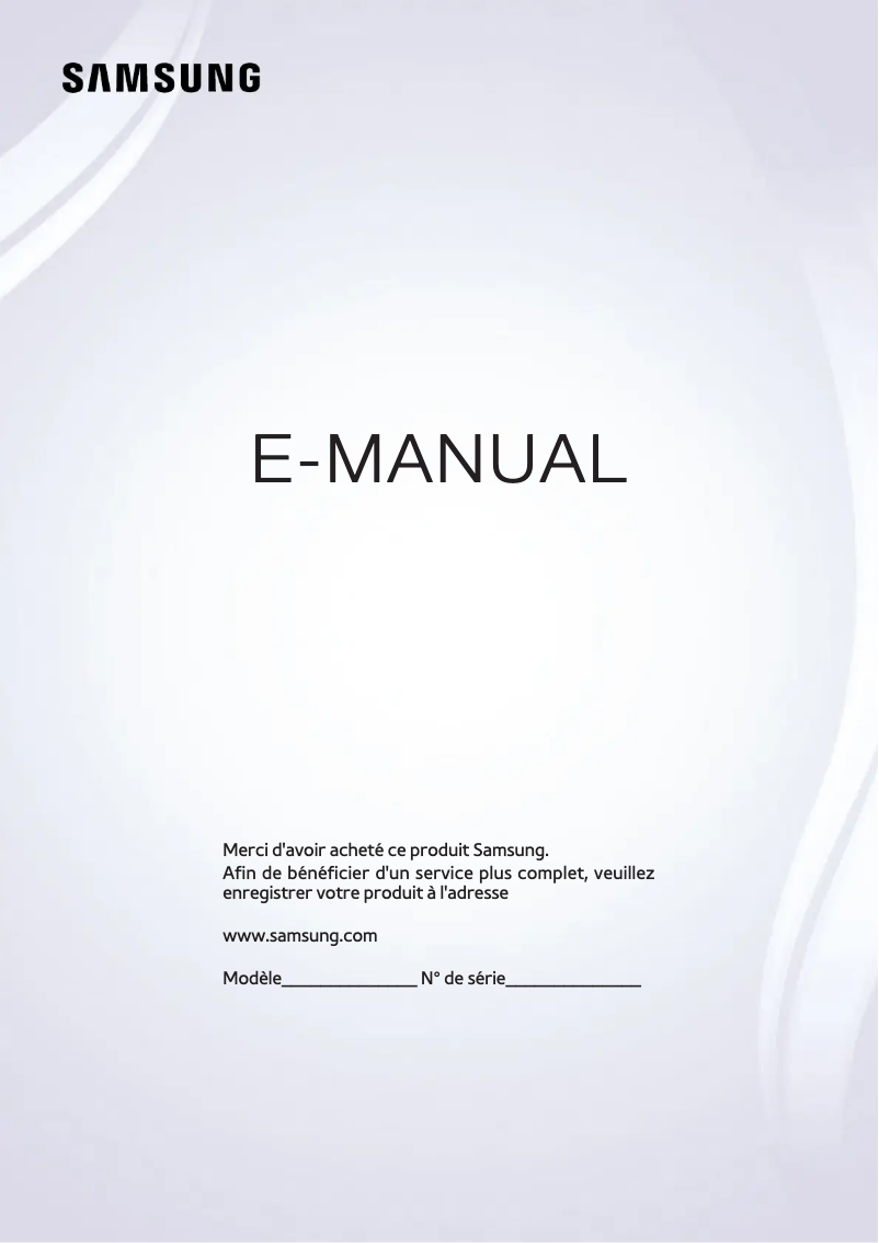 First page image of the manual for UE65JS9590Q