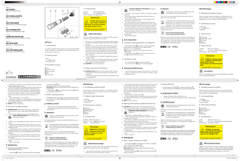 First page image of the manual for IAN 91912