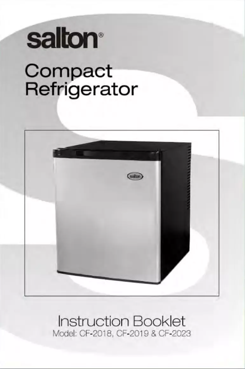 Page 1 of the manual User Manual Salton CF2019