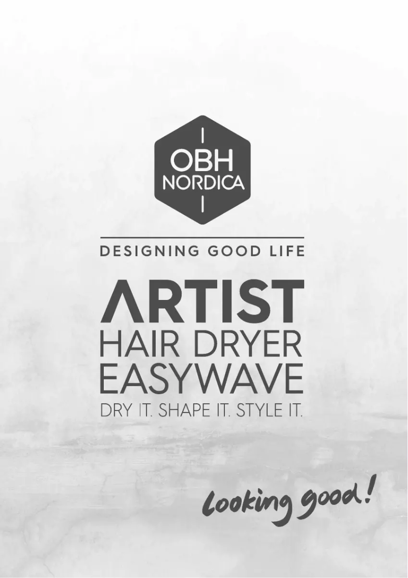 Page 1 of the manual User Manual OBH Nordica Artist EasyWave