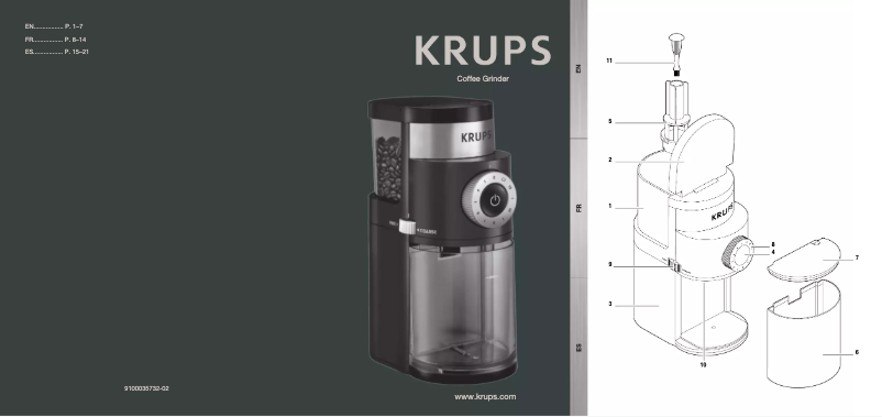 Page 1 of the manual User Manual Krups GX5000