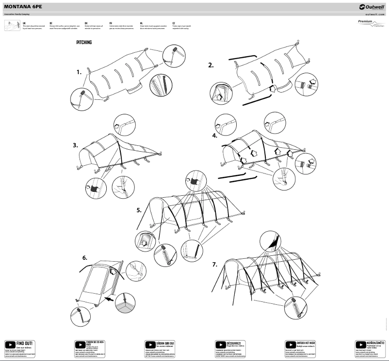 First page image of the manual for Montana 6PE