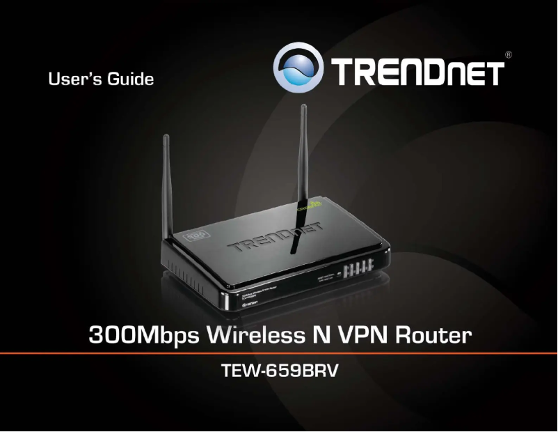 Page 1 of the manual User Manual TRENDnet TEW-659BRV