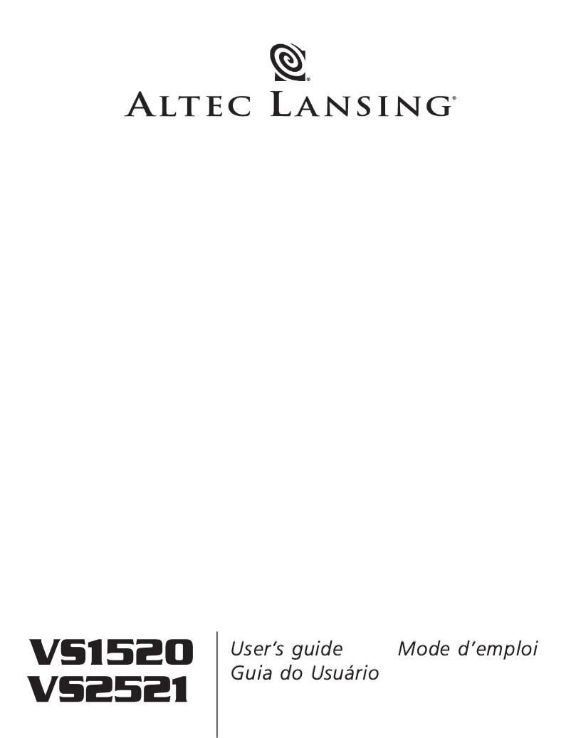 Image de la première page du manuel de l'appareil VS1520