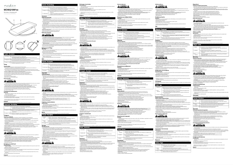 First page image of the manual for WCHAQ10W1BK