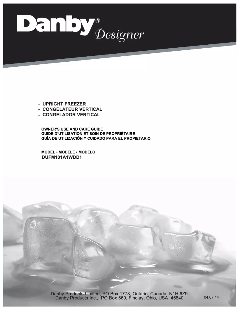 First page image of the manual for DUFM101A1