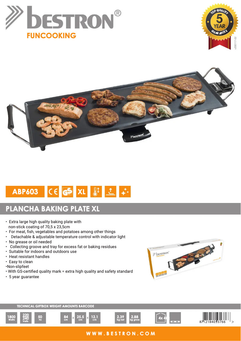 First page image of the manual for ABP603